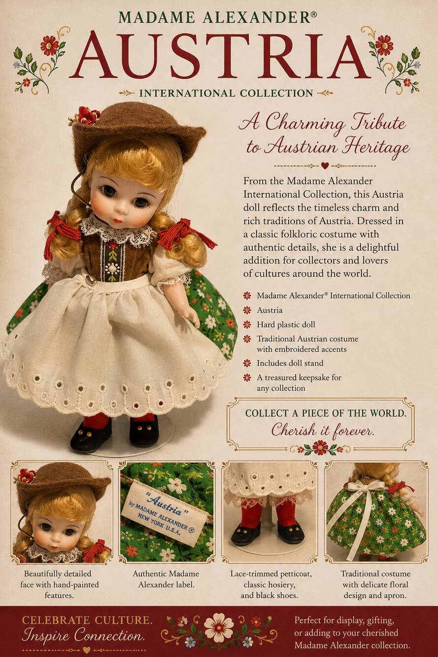 Madame Alexander International Collection Austria Doll